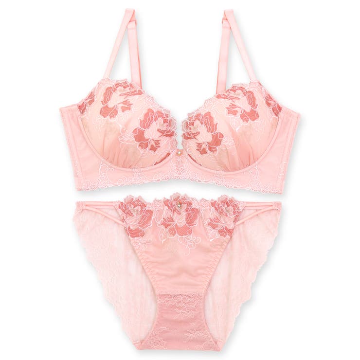 人気の高胸メイクノンワイヤー 華あり刺繍デザイン | fran de lingerie | 詳細画像9 