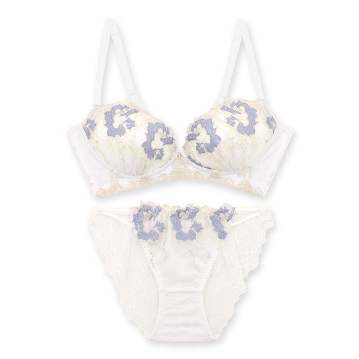 人気の高胸メイクノンワイヤー 華あり刺繍デザイン | fran de lingerie | 詳細画像10 