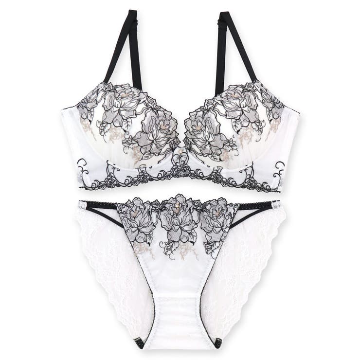 人気の高胸メイクノンワイヤー 華あり刺繍デザイン | fran de lingerie | 詳細画像11 