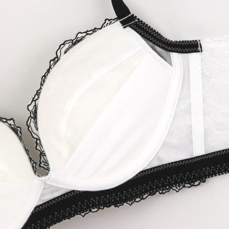 人気の高胸メイクノンワイヤー 華あり刺繍デザイン | fran de lingerie | 詳細画像28 