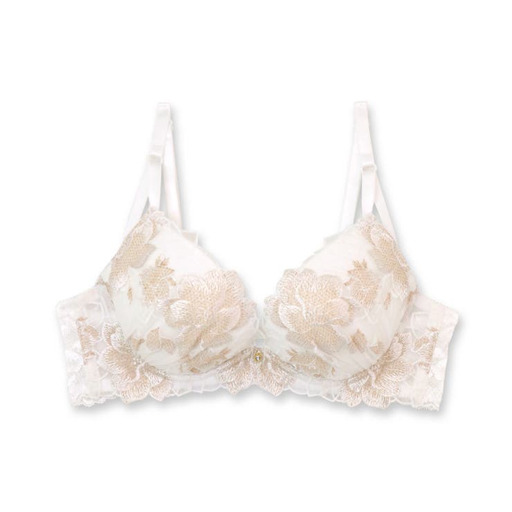 シックな華ありランジェリーz 「シャイニーフルール」 ブラジャー | fran de lingerie | 詳細画像4 