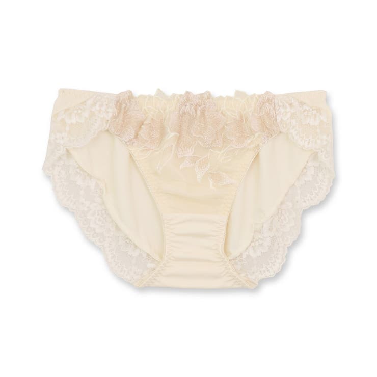 シックな華ありランジェリーヒップに心地くフィットするノーマルショーツ 「シャイニ… | fran de lingerie | 詳細画像3 