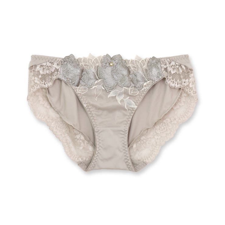 シックな華ありランジェリーヒップに心地くフィットするノーマルショーツ 「シャイニ… | fran de lingerie | 詳細画像4 