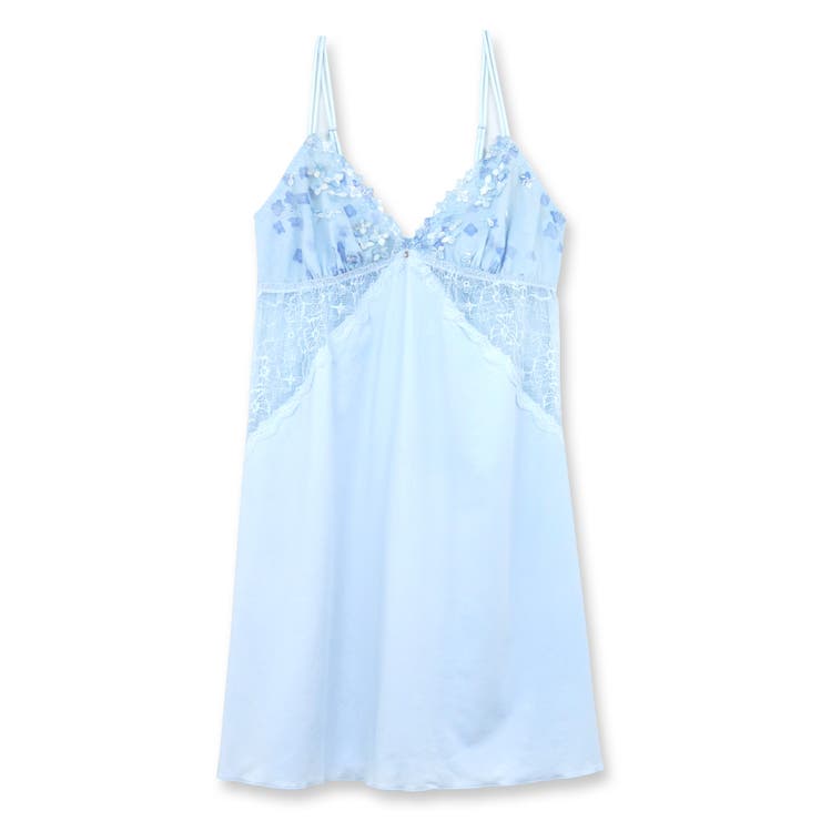 サックス | Hortensia オルタンシア コーディネートスリップ | fran de lingerie