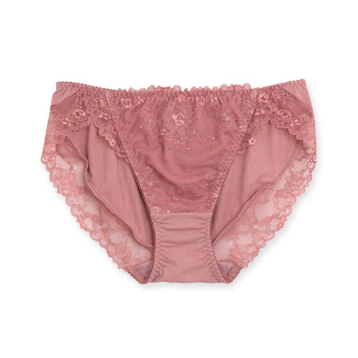 ピンク | シンプルレース穿きやすいノーマルショーツ 「スフレフィットチューブブラ ショーツ… | fran de lingerie