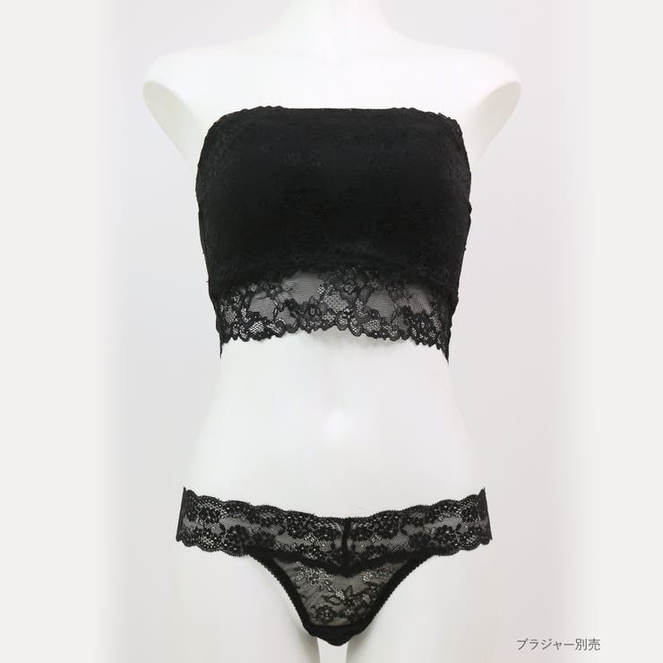 シンプルレース人気の総レースタイプ 「スフレフィットチューブブラ タンガ」 | fran de lingerie | 詳細画像10 