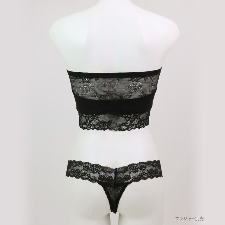 シンプルレース人気の総レースタイプ 「スフレフィットチューブブラ タンガ」 | fran de lingerie | 詳細画像11 