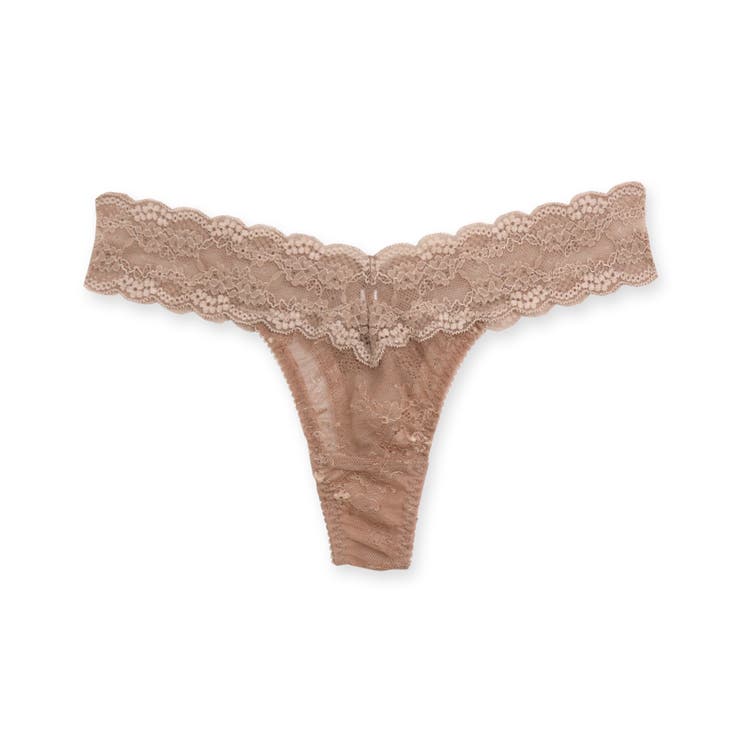 ベージュ | シンプルレース人気の総レースタイプ 「スフレフィットチューブブラ タンガ」 | fran de lingerie