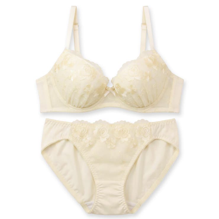 刺繍レースのベーシックデザイン自分らしいバストに 「フランスタンダード004 ペ… | fran de lingerie | 詳細画像3 