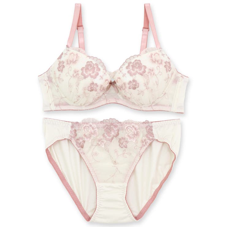 刺繍レースのベーシックデザイン自分らしいバストに 「フランスタンダード004 ペ… | fran de lingerie | 詳細画像7 