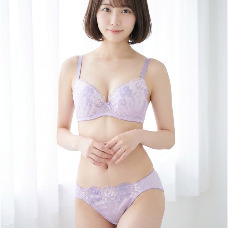 刺繍レースのベーシックデザイン自分らしいバストに 「フランスタンダード004 ペ… | fran de lingerie | 詳細画像14 
