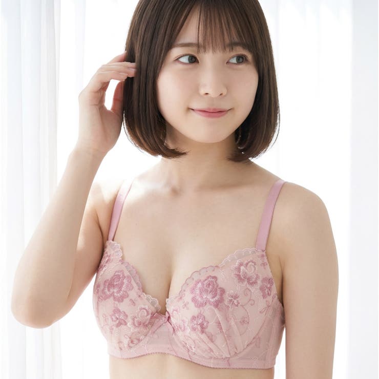 刺繍レースのベーシックデザイン自分らしいバストに 「フランスタンダード004 ペ… | fran de lingerie | 詳細画像25 