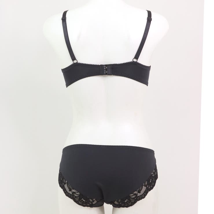 編み上げ×レースのキュートデザインすっきりラインの谷間メイクブラ 「フランスタン… | fran de lingerie | 詳細画像30 