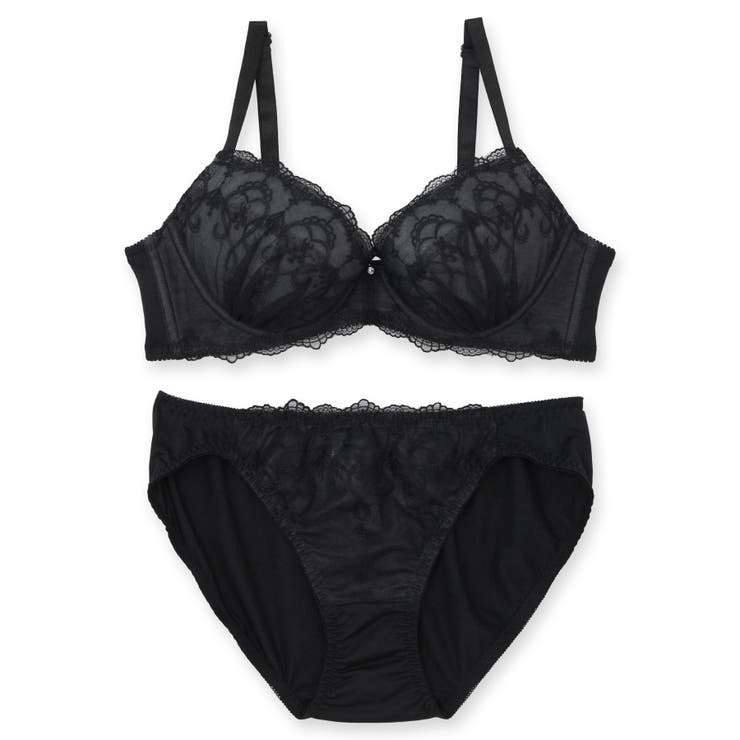 きらめくフェミニンなフラワー刺繍レース自分らしいバストに 「フランスタンダード0… | fran de lingerie | 詳細画像2 