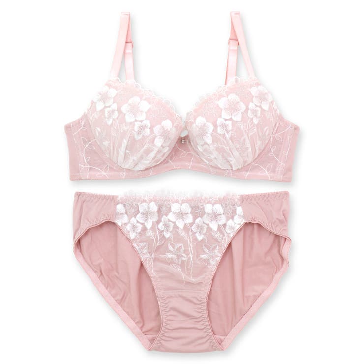 きらめくフェミニンなフラワー刺繍レース自分らしいバストに 「フランスタンダード0… | fran de lingerie | 詳細画像4 
