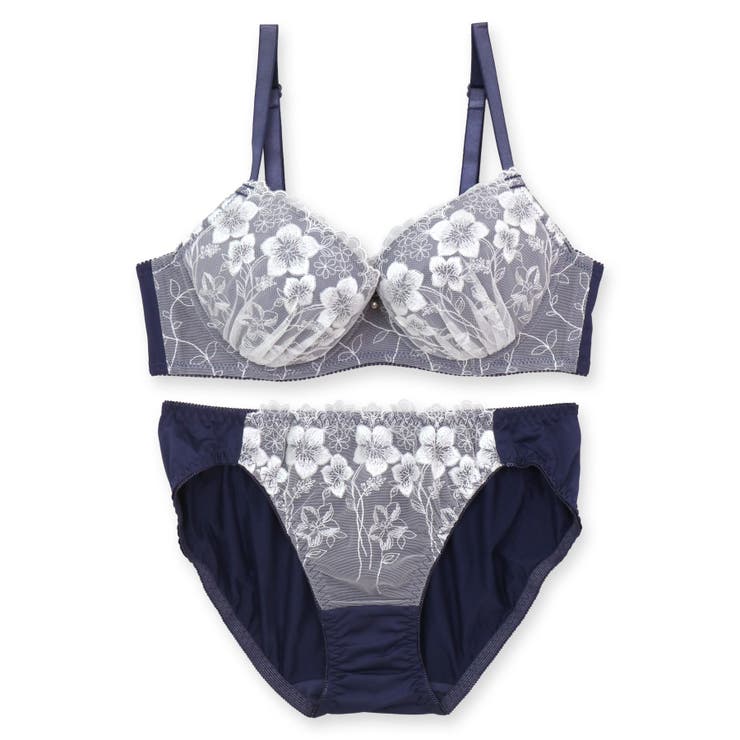 きらめくフェミニンなフラワー刺繍レース自分らしいバストに 「フランスタンダード0… | fran de lingerie | 詳細画像6 