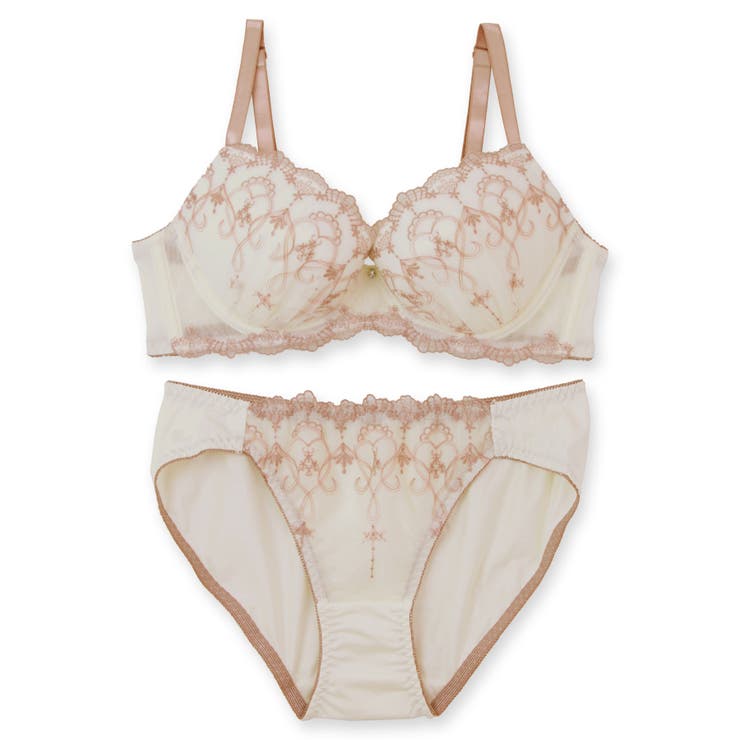 きらめくフェミニンなフラワー刺繍レース自分らしいバストに 「フランスタンダード0… | fran de lingerie | 詳細画像3 