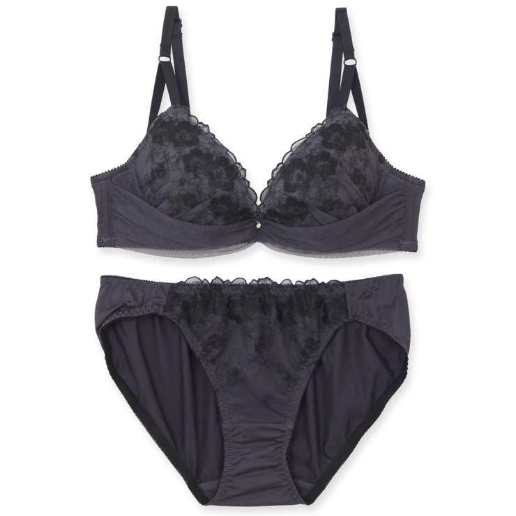 フェミニンデザインすっきりラインの谷間メイクブラ 「フランスタンダード009 | fran de lingerie | 詳細画像2 