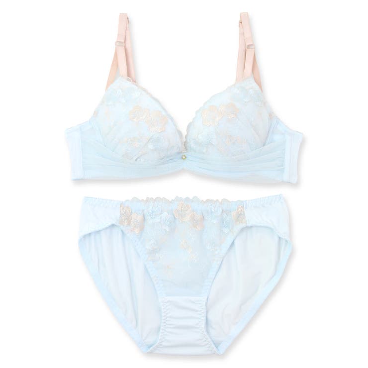 フェミニンデザインすっきりラインの谷間メイクブラ 「フランスタンダード009 | fran de lingerie | 詳細画像4 