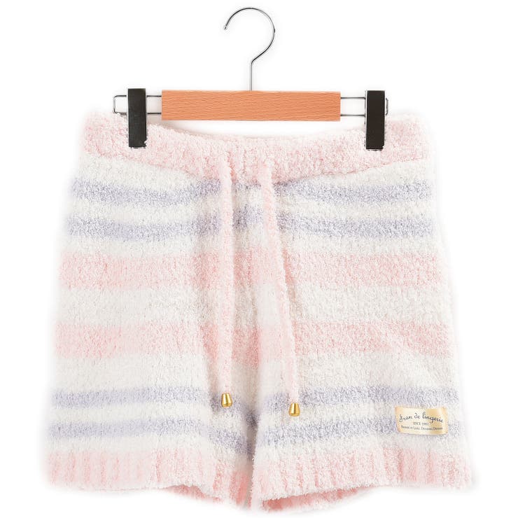 ふわもこルームウエア ～ショートボトムマルチボーダー～ ふわ