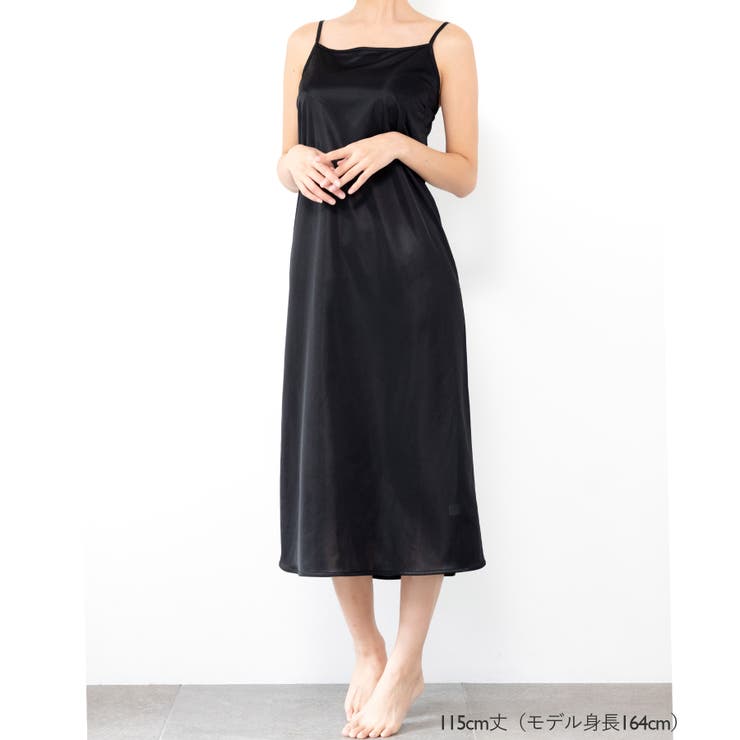 美シルエットを作るこだわりパターンお洋服に合わせて丈を選べる 「スリップ ベーシ… | fran de lingerie | 詳細画像10 