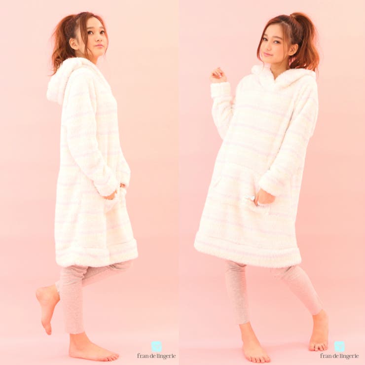 もこもこルームウエア フード付きワンピ Amp レギンス もこもこ 品番 Fdlw Fran De Lingerie フランデランジェリー のレディースファッション通販 Shoplist ショップリスト