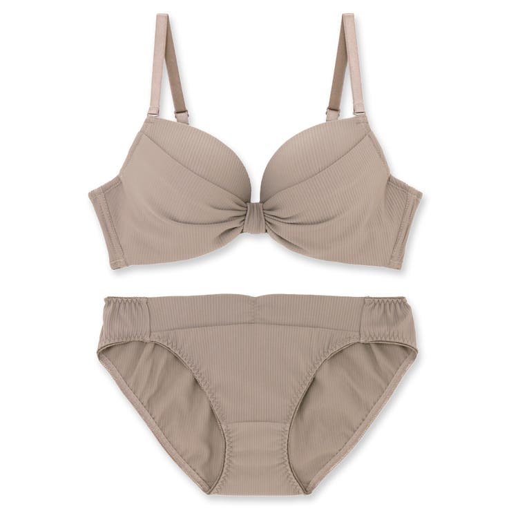 ヌードベージュ | 人気の「ふわ盛」パターンデイリー使いやすいシンプルさ 「ふわ盛スムース ペアブラ… | fran de lingerie