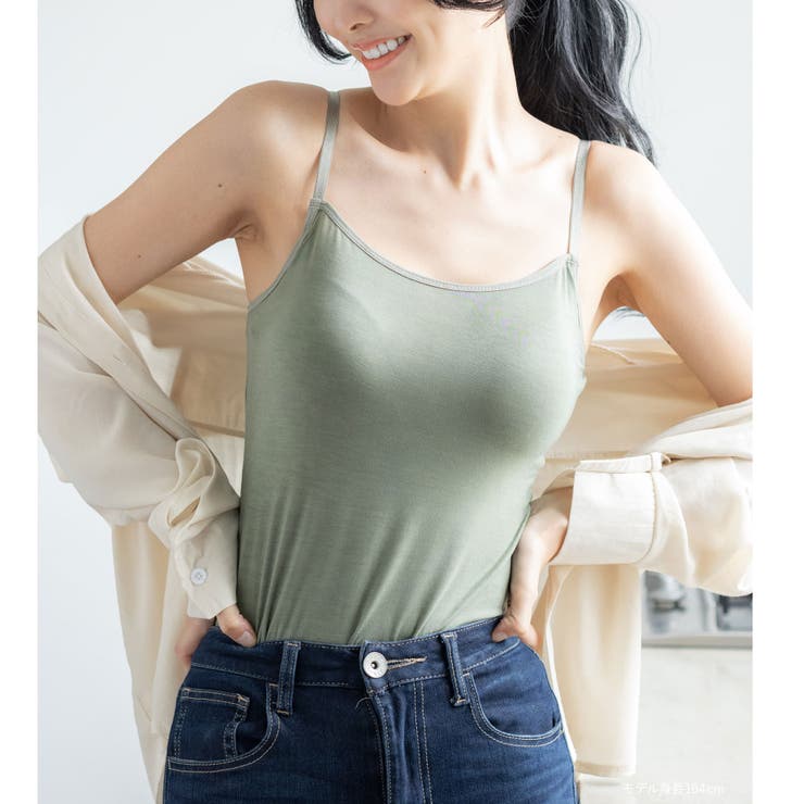 人気の「ふわ盛」パターンのカップを採用モダール生地で着心地◎ 「ふわ盛ブラキャミ… | fran de lingerie | 詳細画像17 