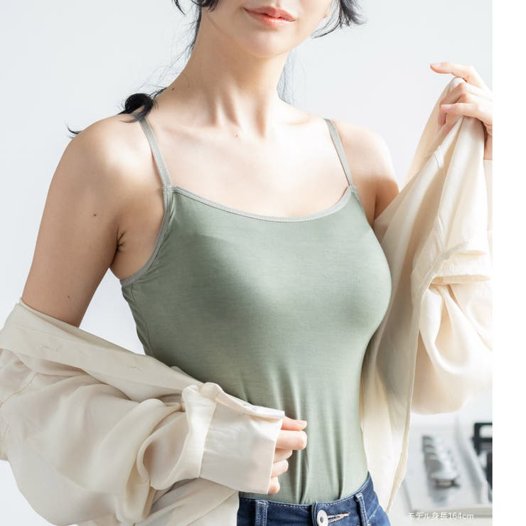 人気の「ふわ盛」パターンのカップを採用モダール生地で着心地◎ 「ふわ盛ブラキャミ… | fran de lingerie | 詳細画像18 