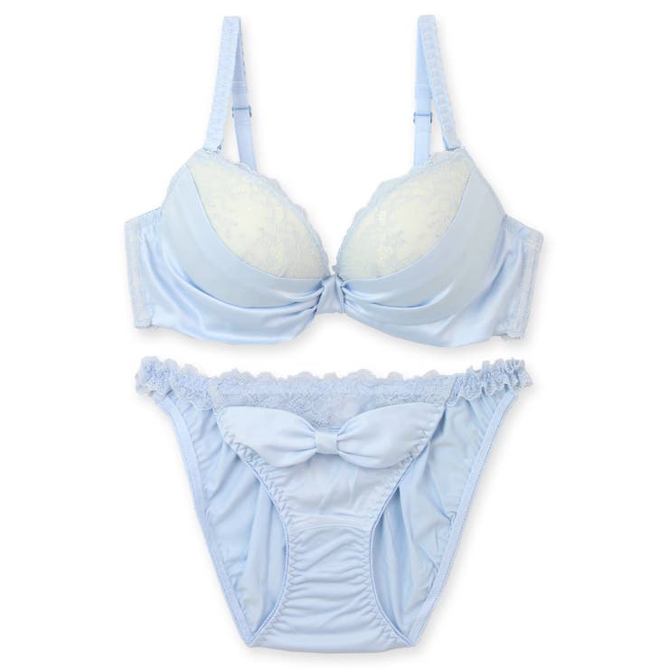 人気のすき間レスシリーズミルキーなサテン生地とレースがポイント 「すき間レスサテ… | fran de lingerie | 詳細画像2 