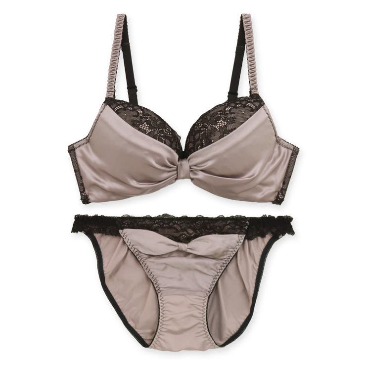 人気のすき間レスシリーズミルキーなサテン生地とレースがポイント 「すき間レスサテ… | fran de lingerie | 詳細画像3 