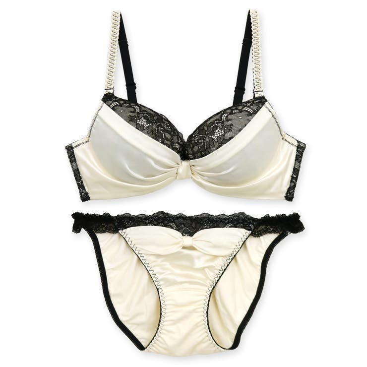 人気のすき間レスシリーズミルキーなサテン生地とレースがポイント 「すき間レスサテ… | fran de lingerie | 詳細画像5 