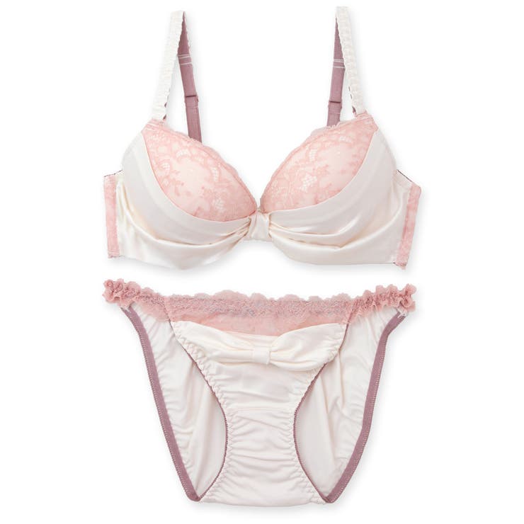 人気のすき間レスシリーズミルキーなサテン生地とレースがポイント 「すき間レスサテ… | fran de lingerie | 詳細画像7 