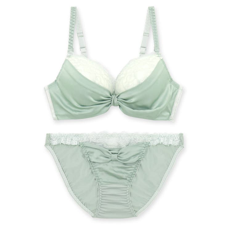 人気のすき間レスシリーズミルキーなサテン生地とレースがポイント 「すき間レスサテ… | fran de lingerie | 詳細画像8 