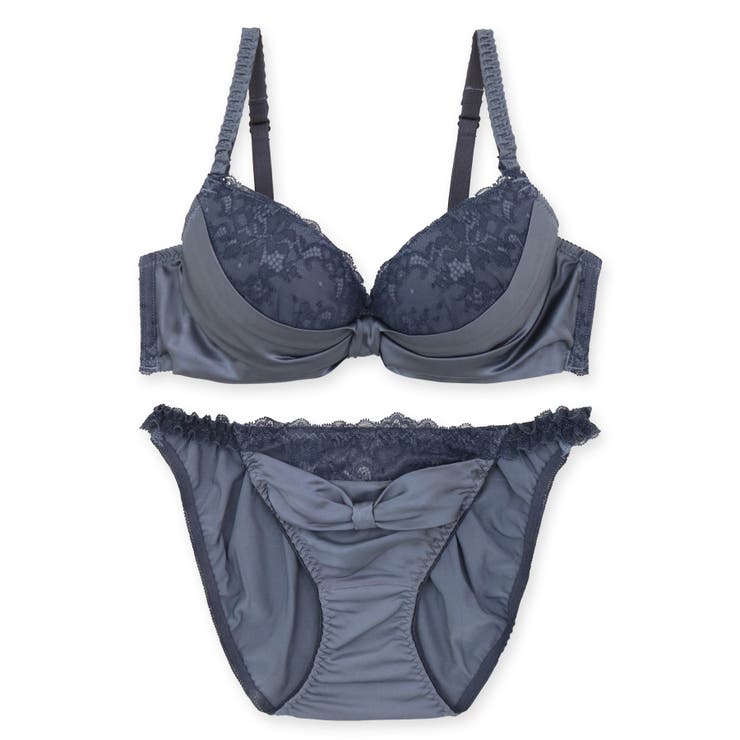 人気のすき間レスシリーズミルキーなサテン生地とレースがポイント 「すき間レスサテ… | fran de lingerie | 詳細画像9 