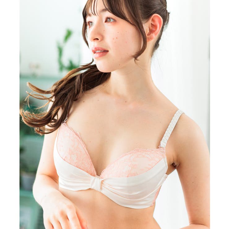 人気のすき間レスシリーズミルキーなサテン生地とレースがポイント 「すき間レスサテ… | fran de lingerie | 詳細画像15 