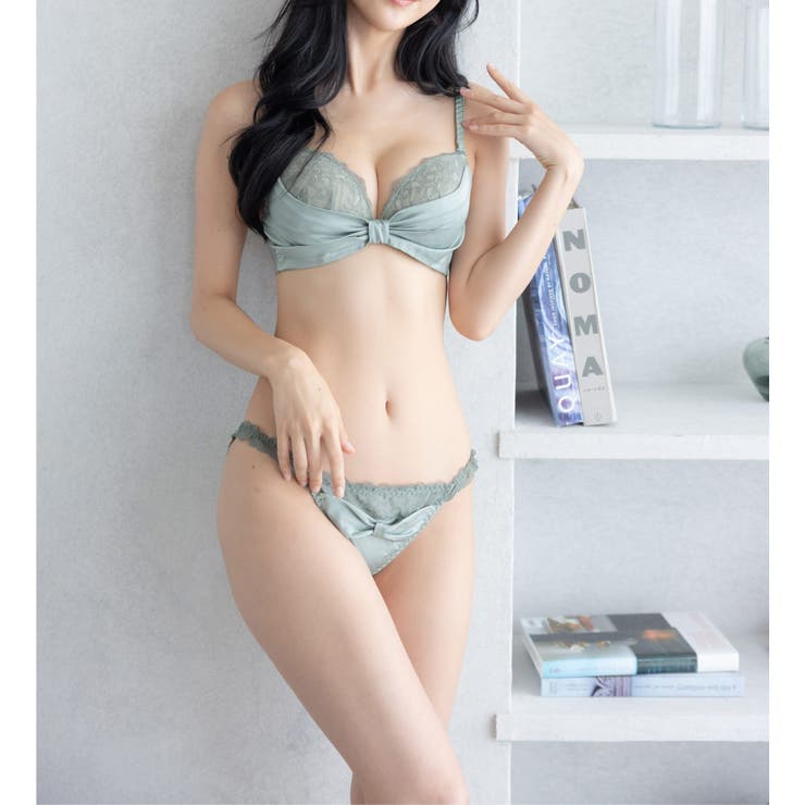 人気のすき間レスシリーズミルキーなサテン生地とレースがポイント 「すき間レスサテ… | fran de lingerie | 詳細画像21 