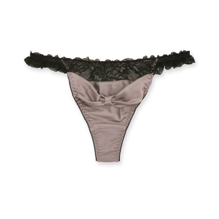 更にセクシーに洋服に響かない！ 「すき間レスサテン タンガ」 Tバック タンガ | fran de lingerie | 詳細画像3 