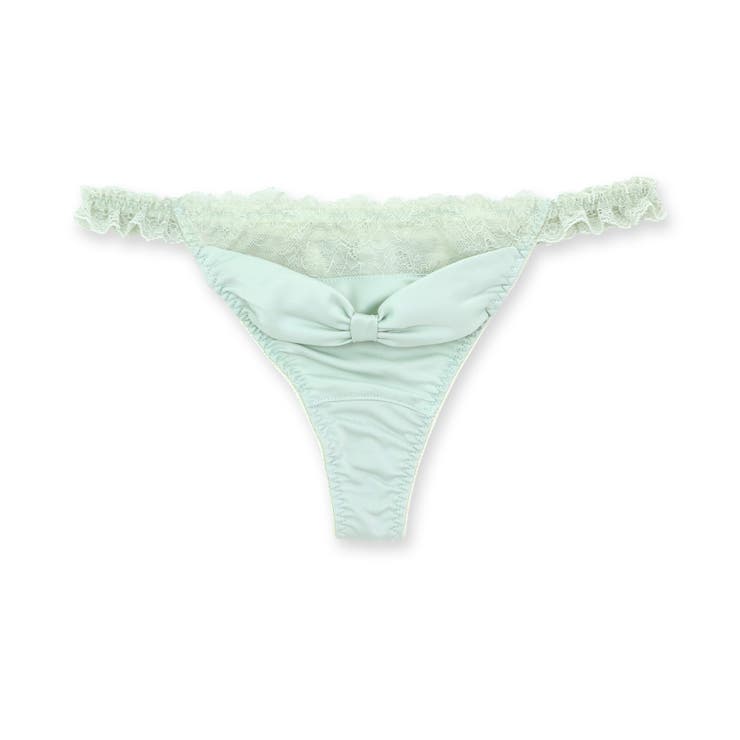 更にセクシーに洋服に響かない！ 「すき間レスサテン タンガ」 Tバック タンガ | fran de lingerie | 詳細画像5 