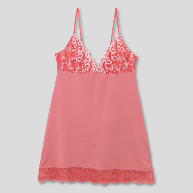 ピンク | GRACE Feather グレースフェザー コーディネートスリップ | fran de lingerie
