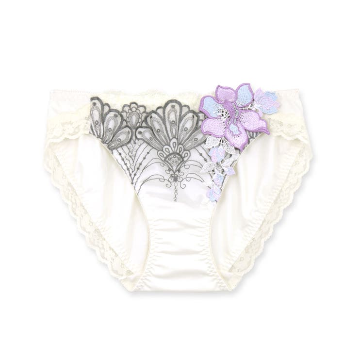 オフホワイト | 華麗なエキゾチックランジェリー。 ヒップに心地よくフィットするノーマルショーツ … | fran de lingerie