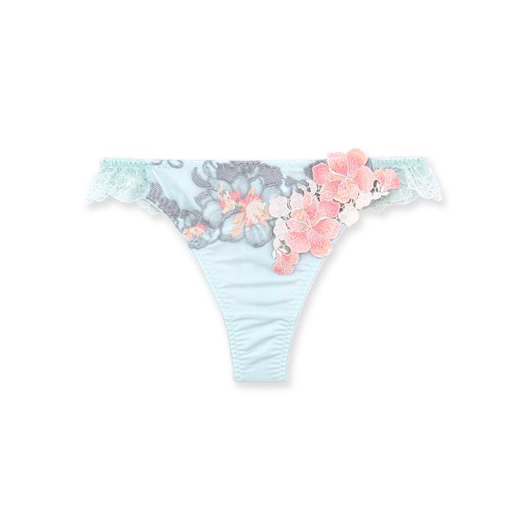 ミント | 印象派の絵画のようなフラワーモチーフフェミニンヒップに 「グレースイストムード | fran de lingerie