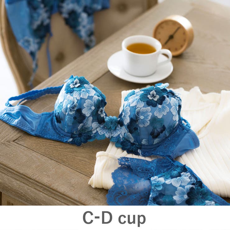 ブルー | GRACE Flower Petal | fran de lingerie