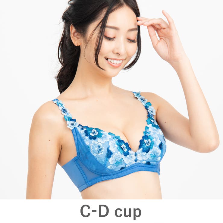 ブルー | GRACE Flower Petal | fran de lingerie