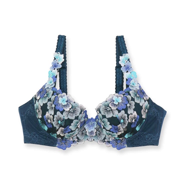バストメイクの真骨頂 可憐な花びら刺繍 「グレースイストフラワーペタル | fran de lingerie | 詳細画像2 