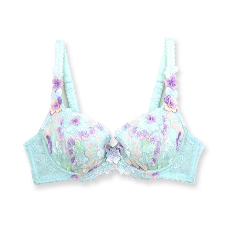 バストメイクの真骨頂 可憐な花びら刺繍 「グレースイストフラワーペタル | fran de lingerie | 詳細画像4 