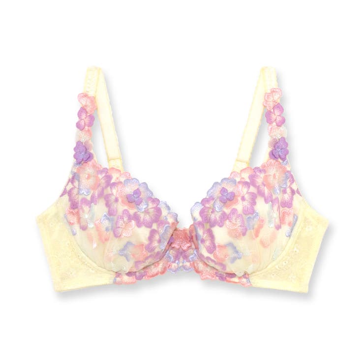 バストメイクの真骨頂 可憐な花びら刺繍 「グレースイストフラワーペタル | fran de lingerie | 詳細画像3 