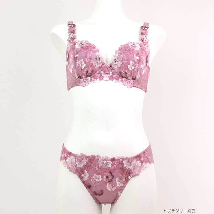 可憐な花びら刺繍ピッタリフィット 「グレースイストフラワーペタル ショーツ」 | fran de lingerie | 詳細画像16 