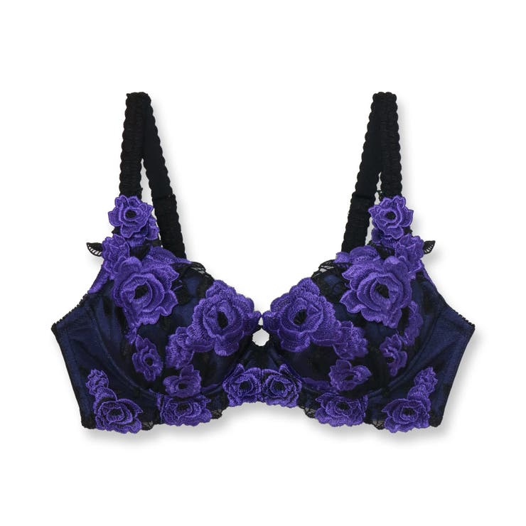 ボディメイクの真骨頂ゴージャス薔薇刺繍 「グレースイストグランデ ブラジャー（ワ… | fran de lingerie | 詳細画像8 