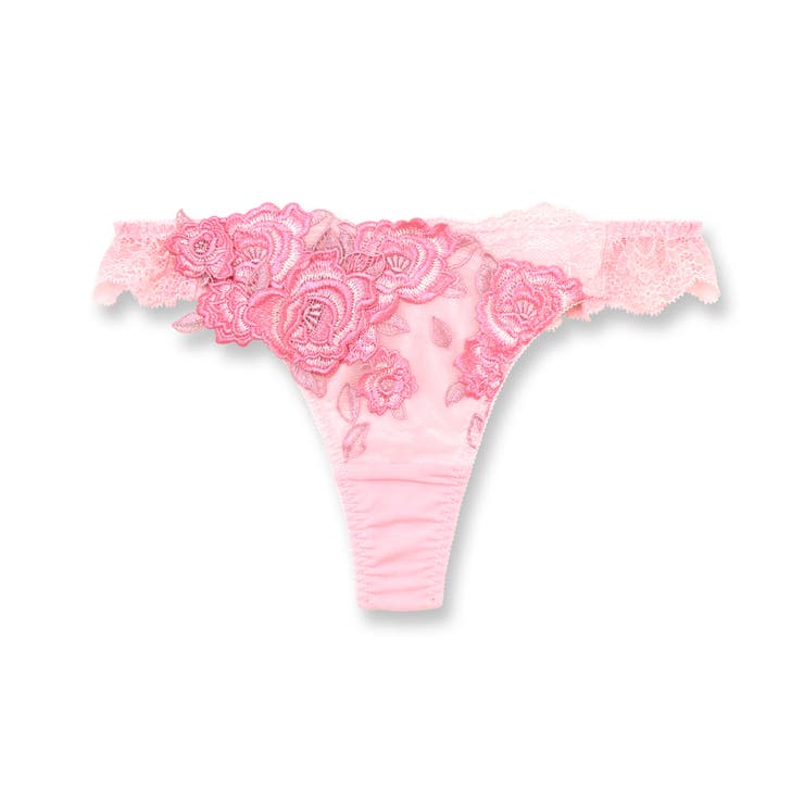 ゴージャス薔薇刺繍フェミニンヒップに 「グレースイストグランデ タンガ」 | fran de lingerie | 詳細画像6 